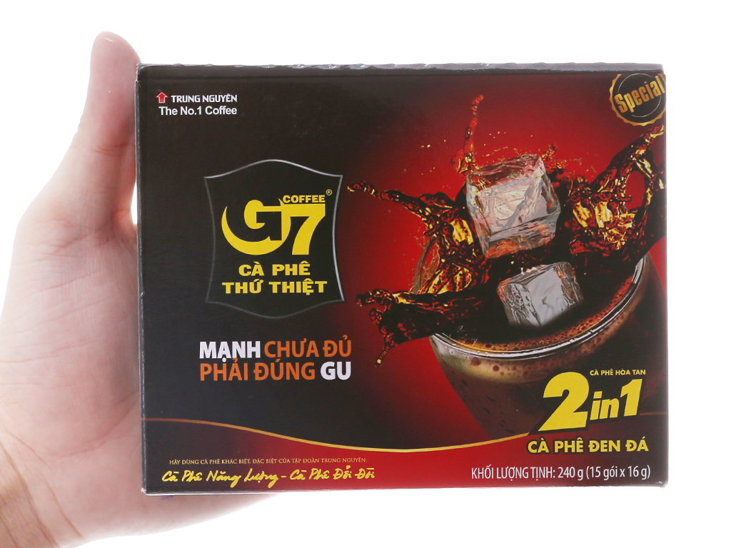 [Siêu thị WinMart] -  Cà phê tan đen đá 2in1 G7 hộp 240g