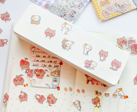 [Có sẵn] Sticker gói mẫu hình con vật dễ thương