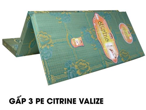 Nệm PE 1m6 x 2m x 5cm GẤP3-GỌN - NHẸ TIỆN DÙNG giao màu ngẫu nhiên