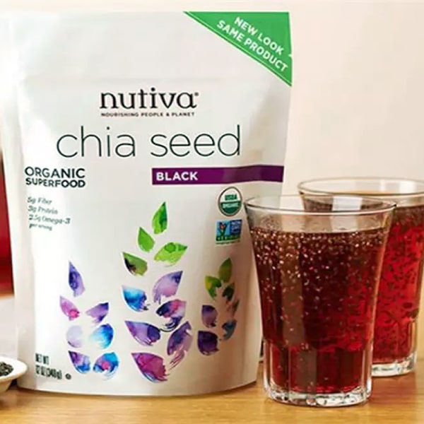 Hạt chia đen organic nutiva mỹ 907g hàng mới nhất date mới