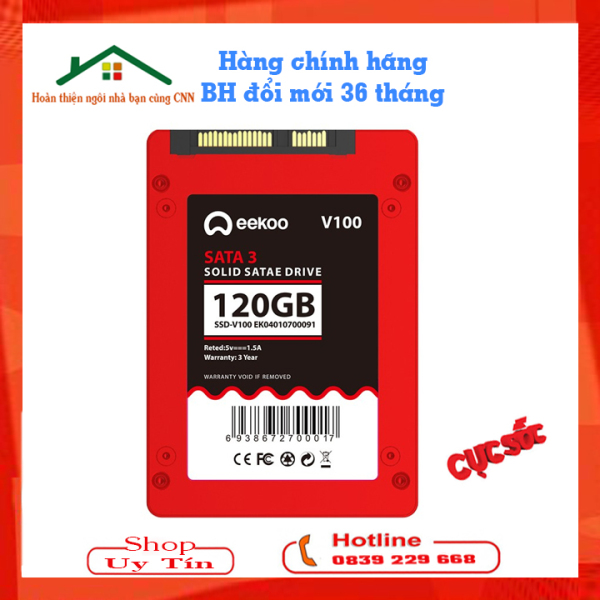 Bảng giá [ Chính hãng ] Ổ cứng SSD 120GB 128GB 240GB 256Gb 480GB Eekoo Sata 3.0 dùng cho laptop PC - Eko Bảo Hành 36 tháng Phong Vũ