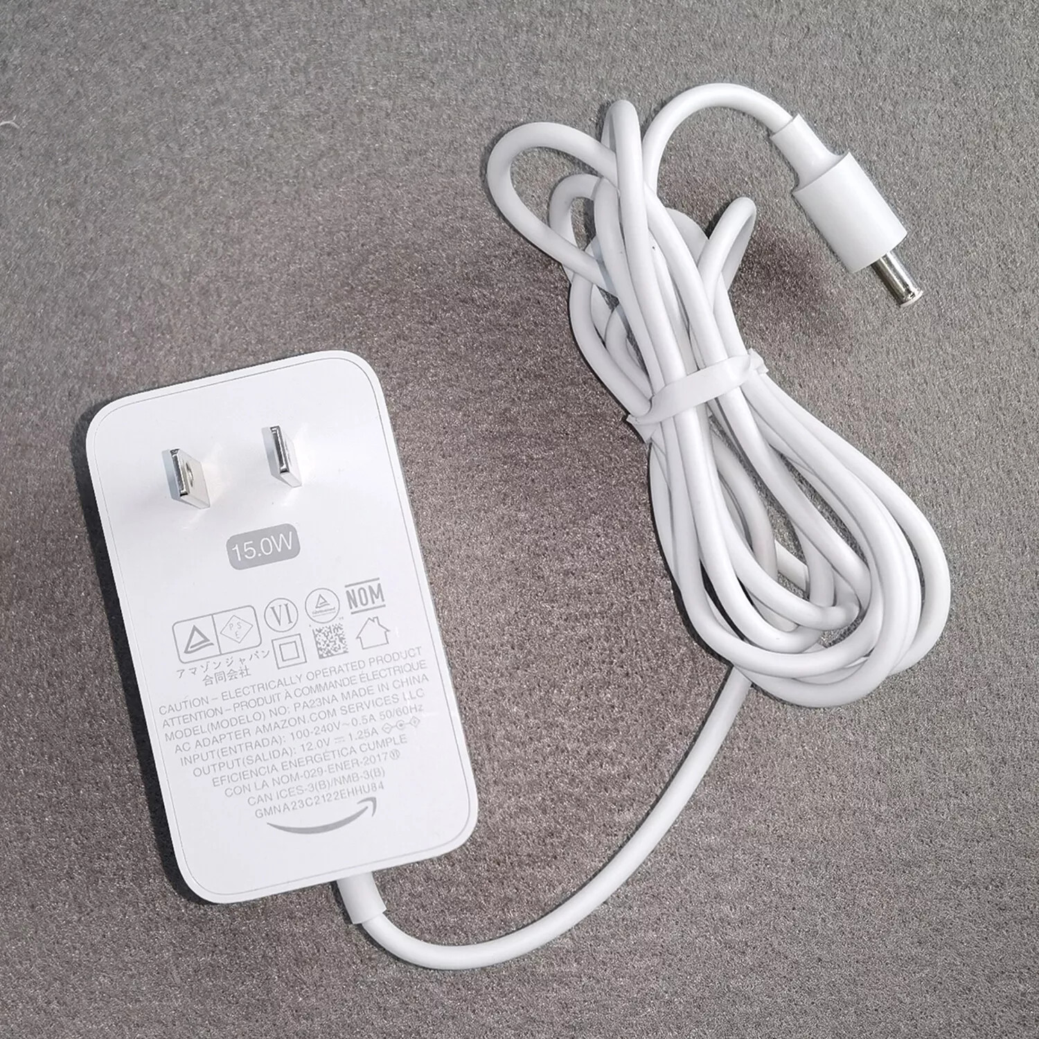 DÂY SẠC NGUỒN CHO LOA AMAZON ECHO DOT 3 – 4 CHÍNH HÃNG (adapter nguồn chính hãng)