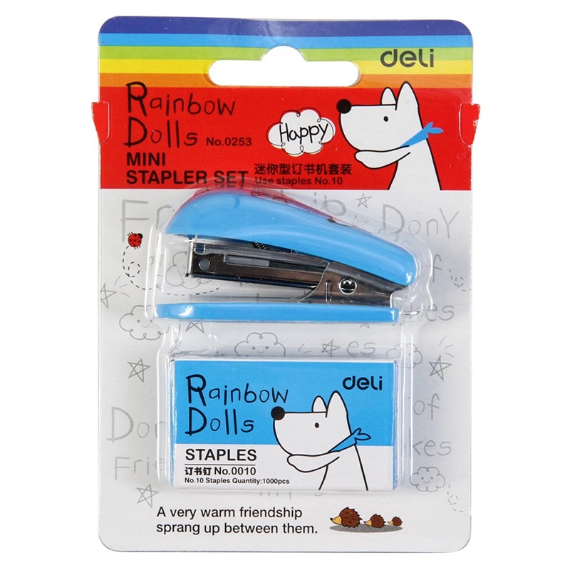 Dập ghim mini số 10 Deli tặng lõi ghim E0253