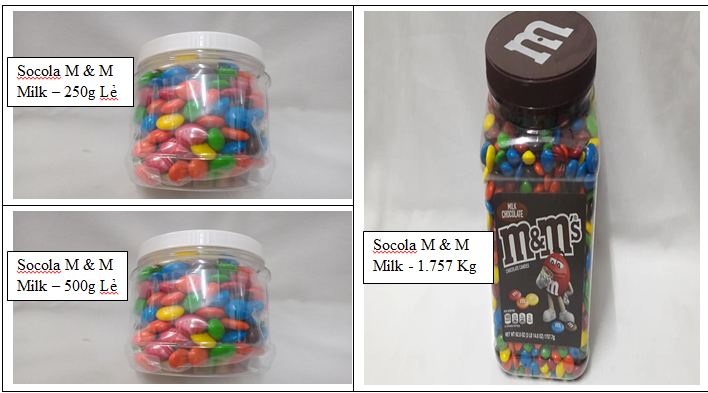 [HCM]Socola M và M Milk - Mỹ (1757g)