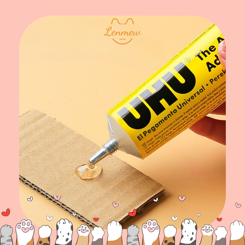 Keo dán đa năng UHU (35ml) - Dán vải, mắt, mũi thú
