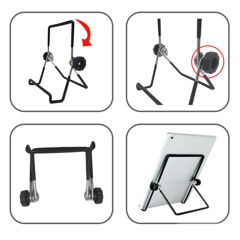 Giá Đỡ Ipad Khung Sắt Chắc Chắn, Thiết Kế Xoay 360 Xếp Gọn Dễ Dàng,Tăng Giảm Độ Nghiêng. 000100