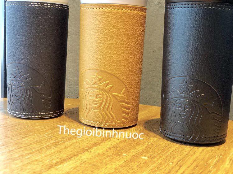 [HCM]Korea 2020 Latest Starbucks Leather Thermos Cup 16oz B447