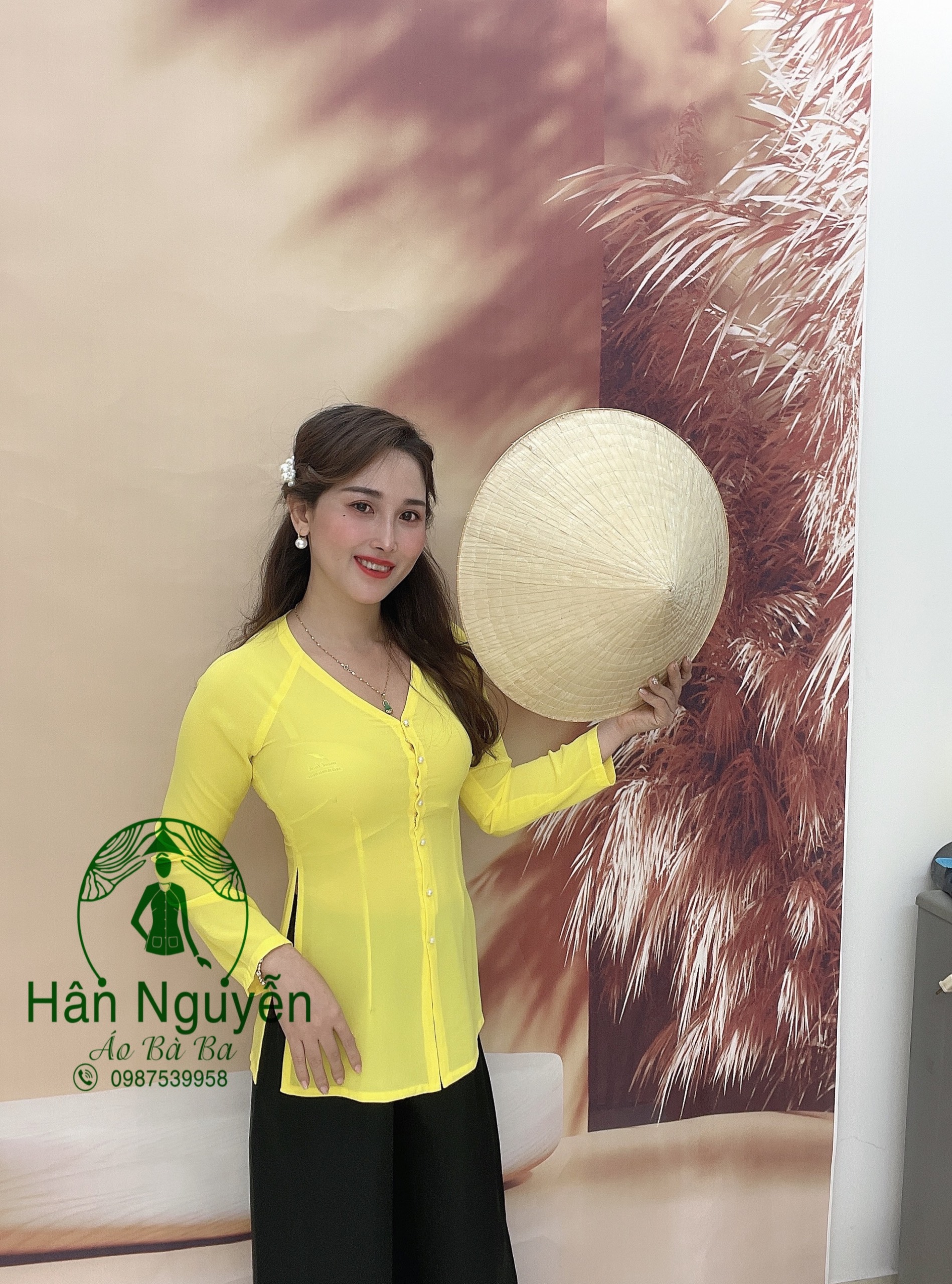 ÁO BÀ BA LUA CỔ TIM ( ÁO LẼ )