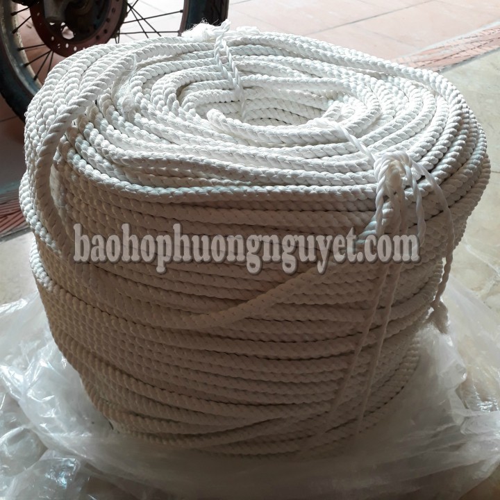 50m DÂY THỪNG để buộc, cột hàng hóa và vật dụng( LOẠI 6MM MÀU TRẮNG)