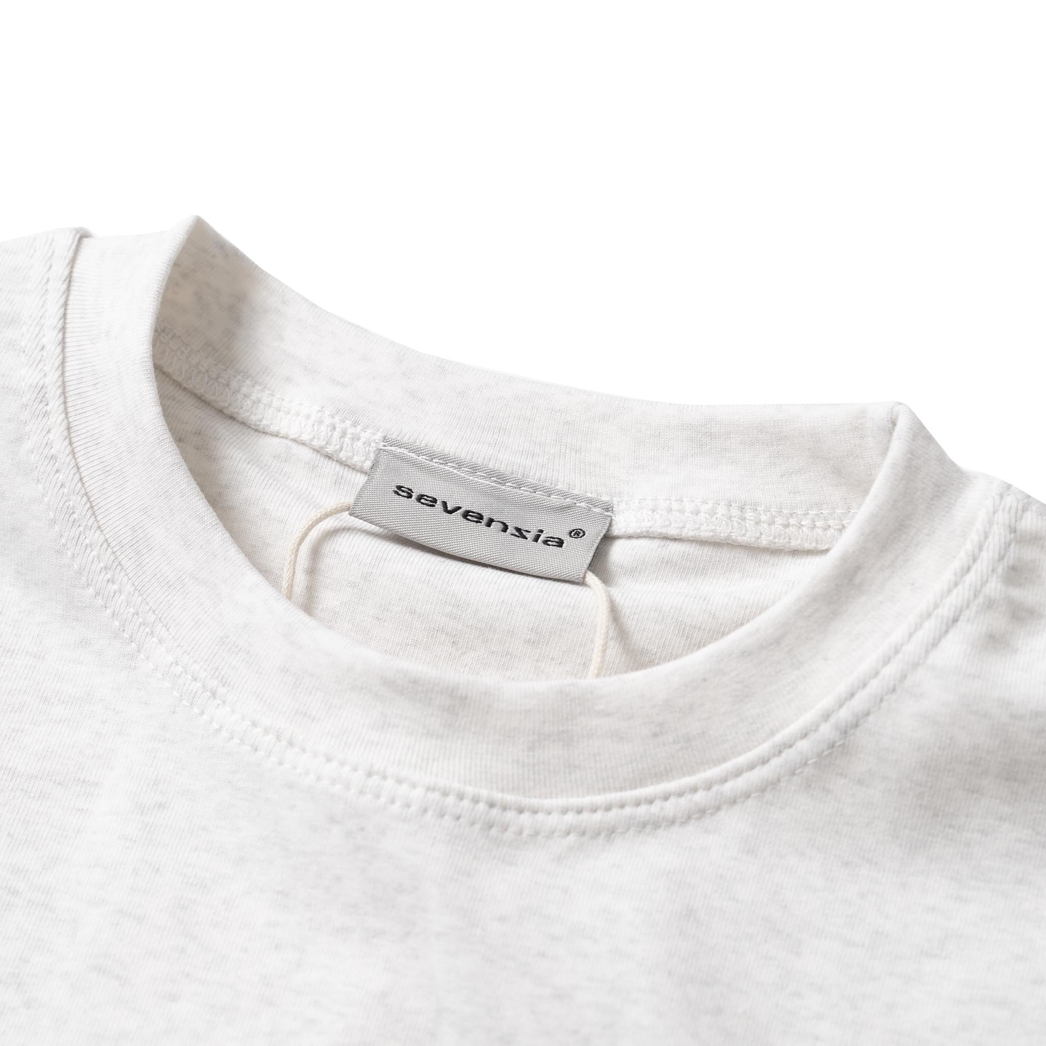 Áo croptop ôm SLC "Apple Heart" - Đen & Trắng & Xám nhạt