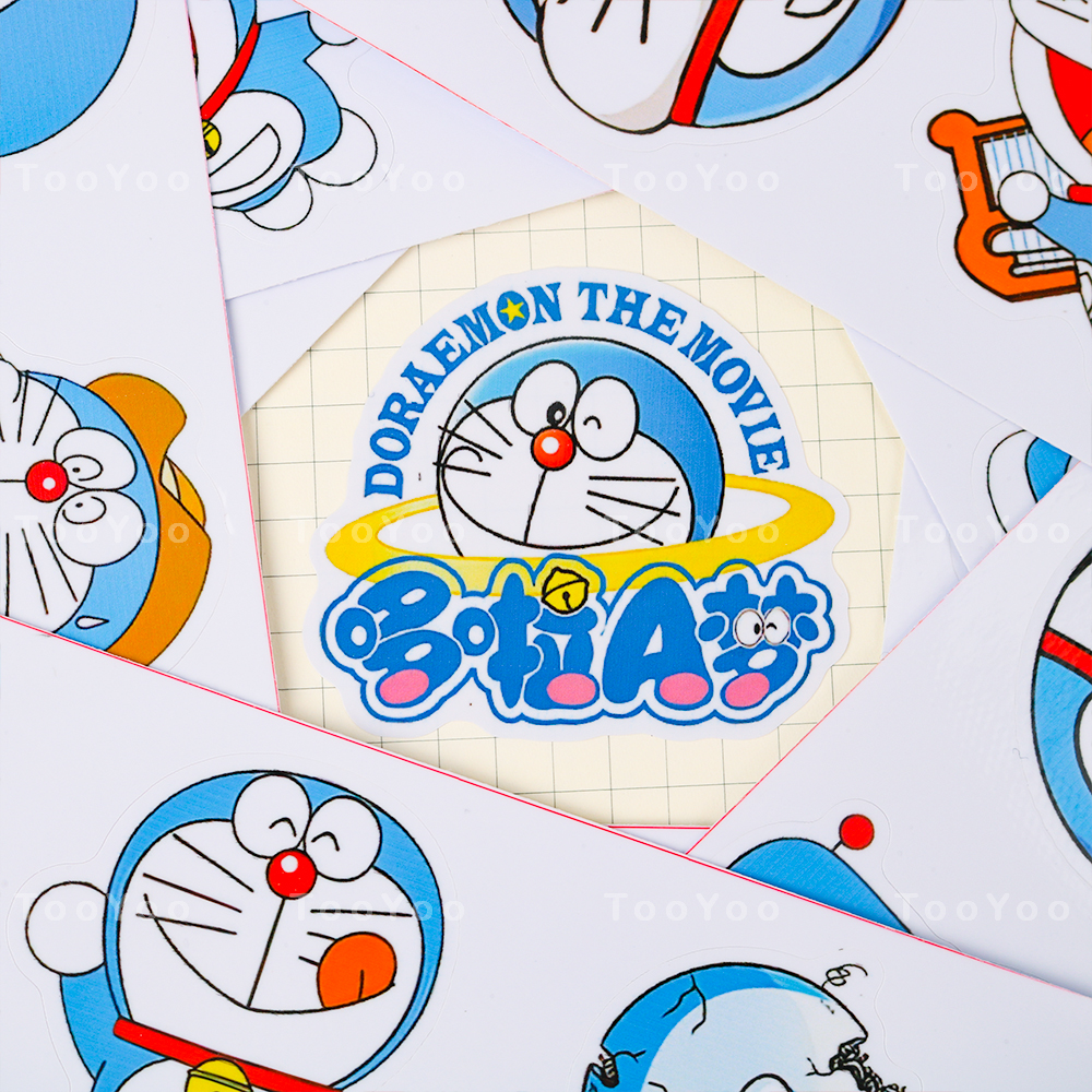 Set 52 sticker DORAEMON chống nước dễ thương cute TooYoo BK00021