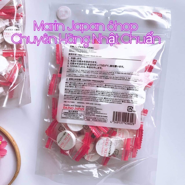 (Chuẩn Nhật) Mặt nạ Mask nén Daiso Nhật Bản