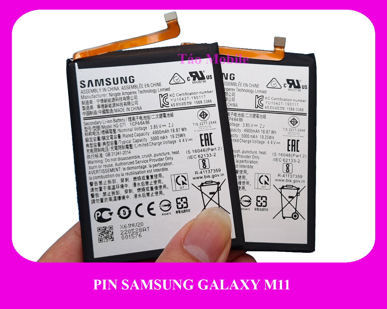 Pin Samsung Galaxy M11 zin công ty