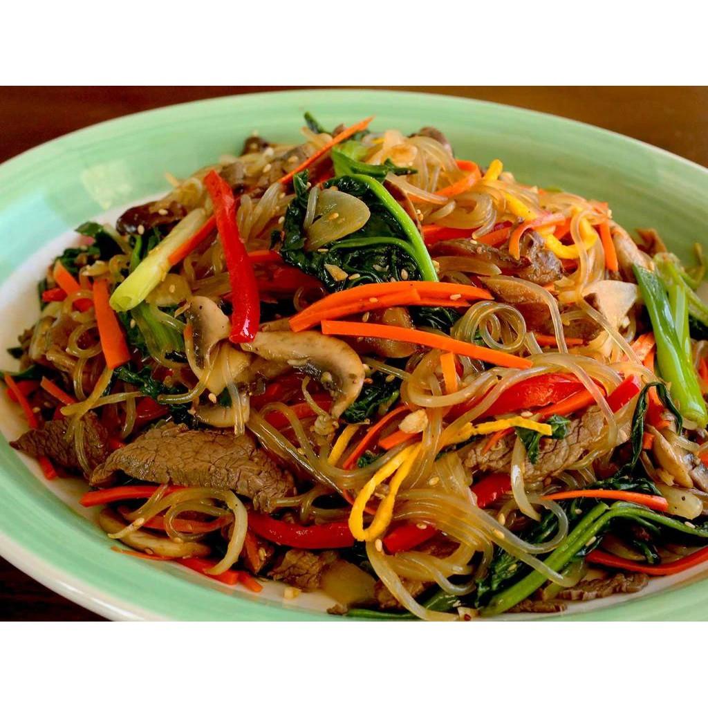 Miến khô Hàn Quốc 100g, 1kg (miến cọng tròn, miến dẹt)