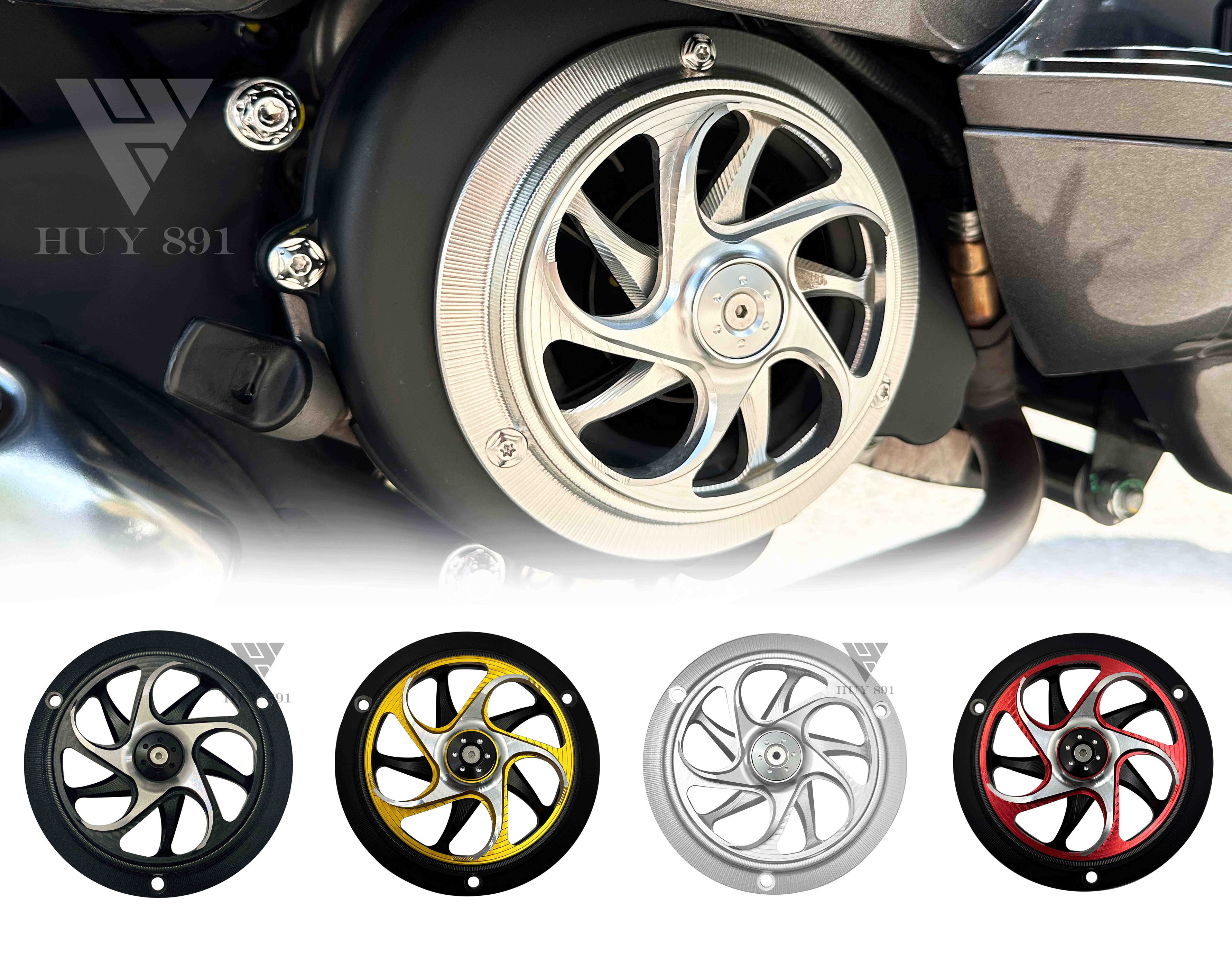 Quạt gió phi tiêu nhôm CNC dành cho Vespa