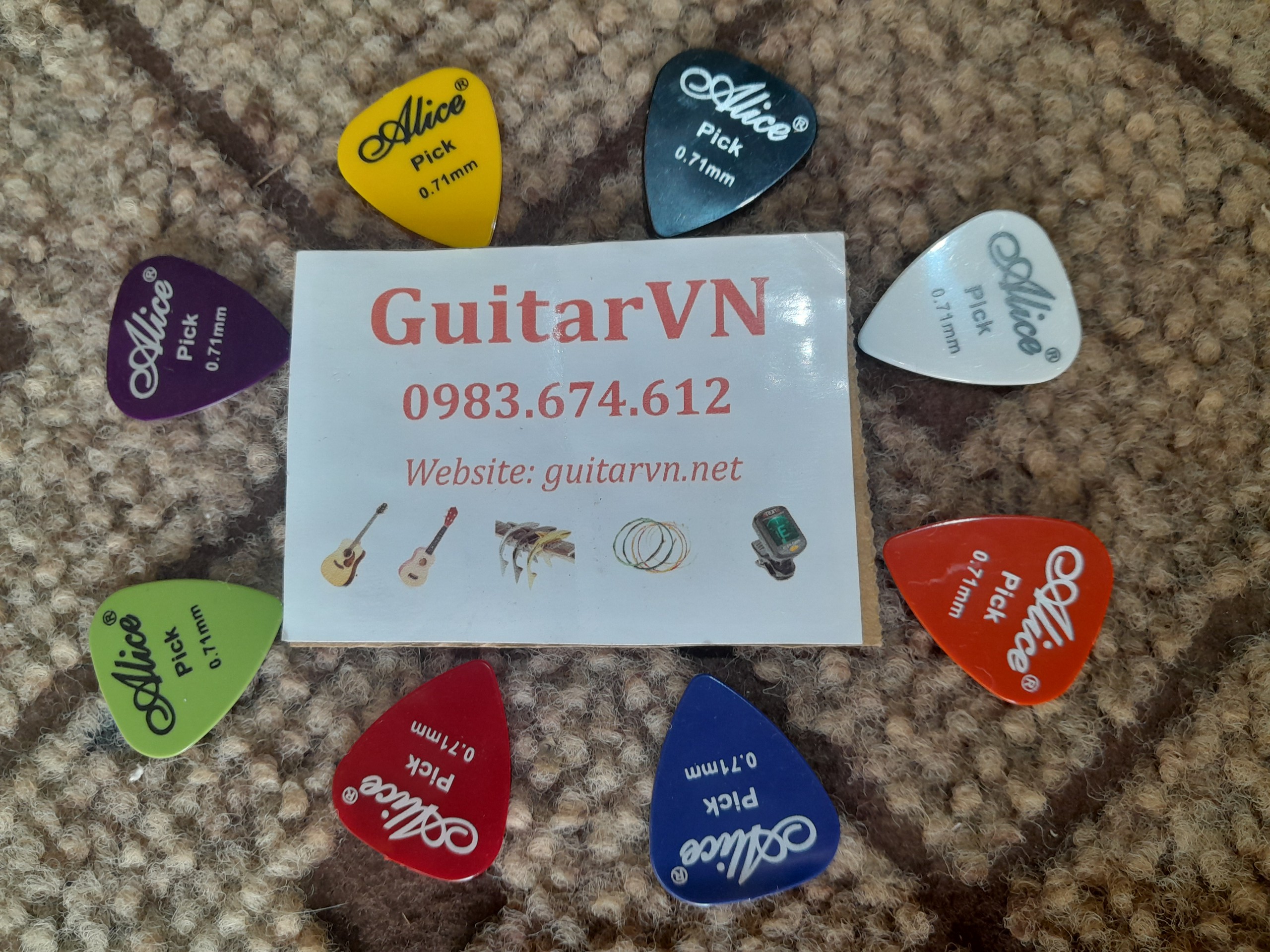 Combo 3 pick gảy đàn guitar