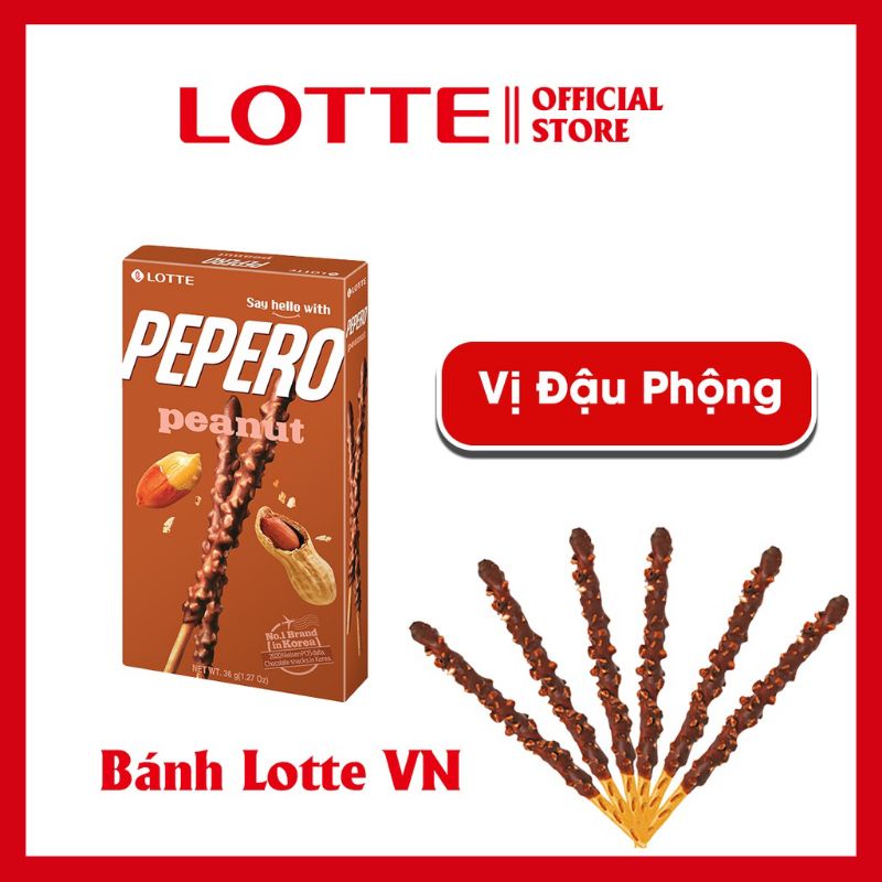 (7 Vị) Bánh Que Pepero Lotte Hàn Quốc 32g