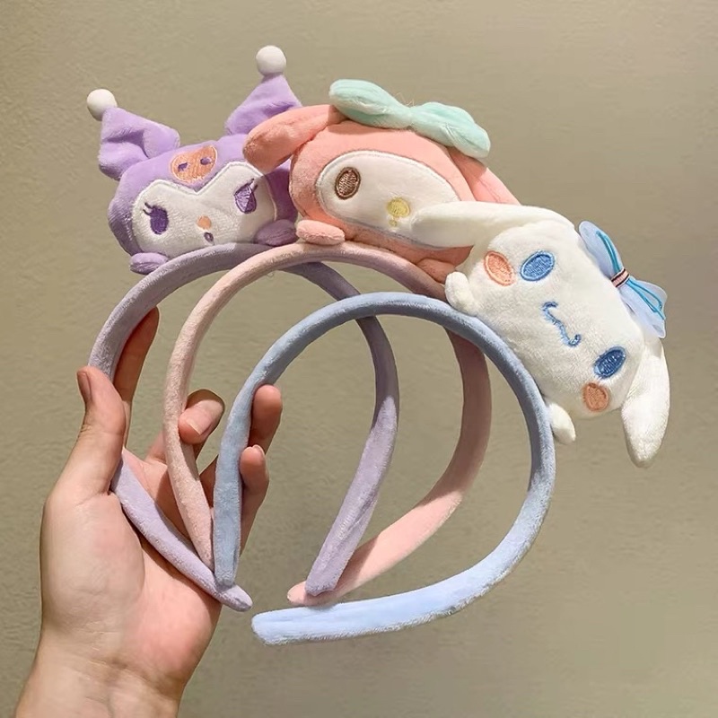 Cài tóc bờm tóc thú bông Sanrio Kuromi dễ thương