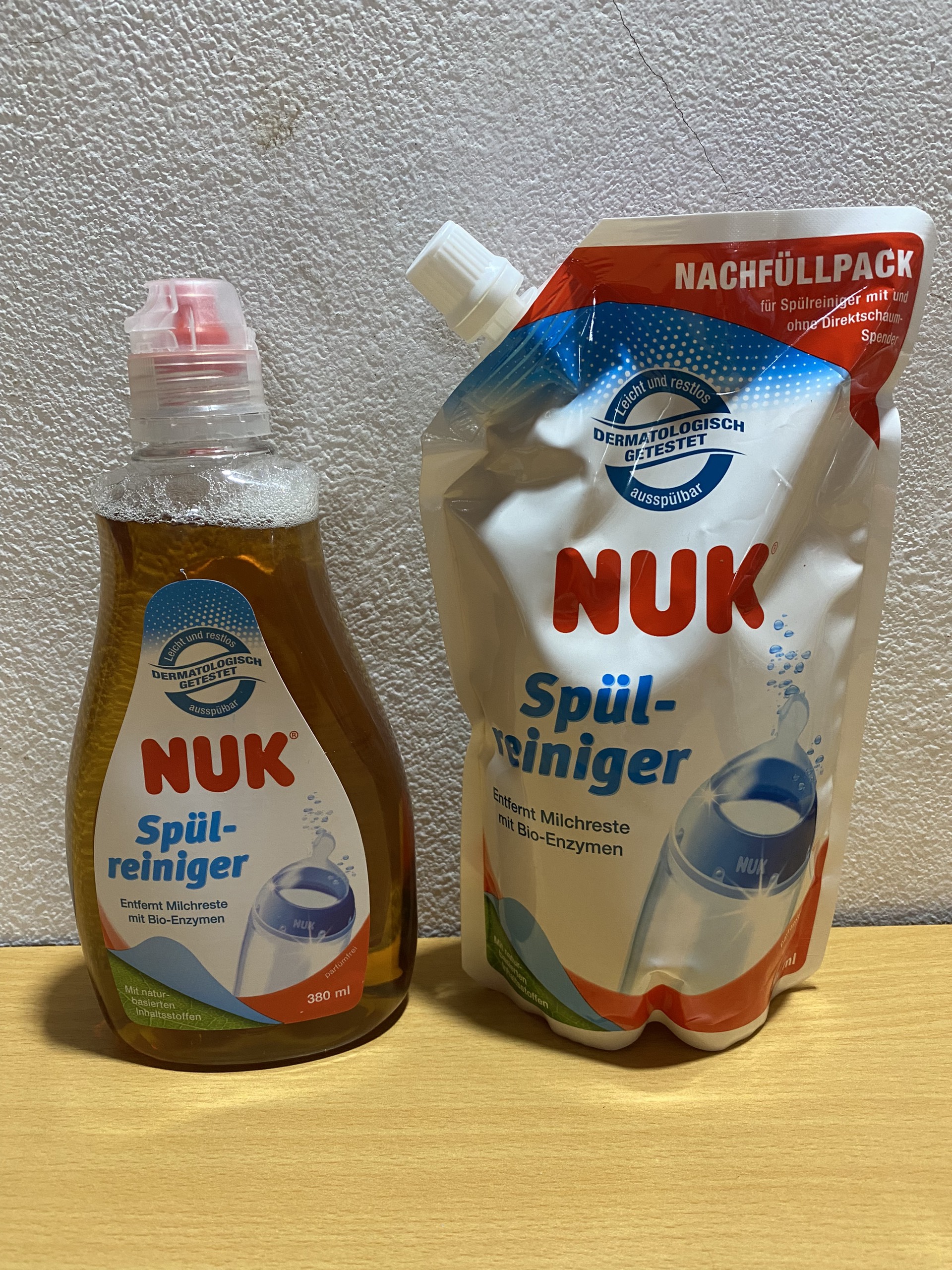 Nước rửa bình Nuk - 380ml - 500ml - Đức