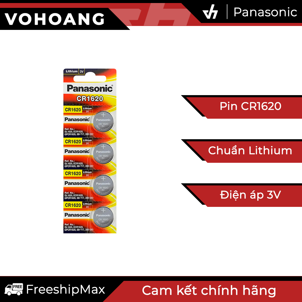 4 pin panasonic cr1620 lithium 3v / dl1620 / ecr1620 / gpcr1620