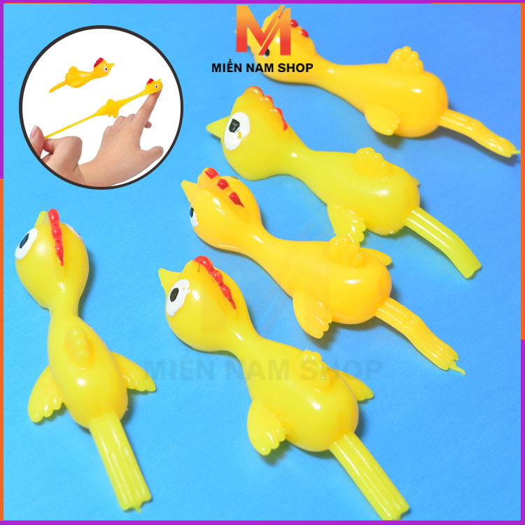 Đồ chơi gà bắn dính bằng cao su chơi siêu vui 1 con