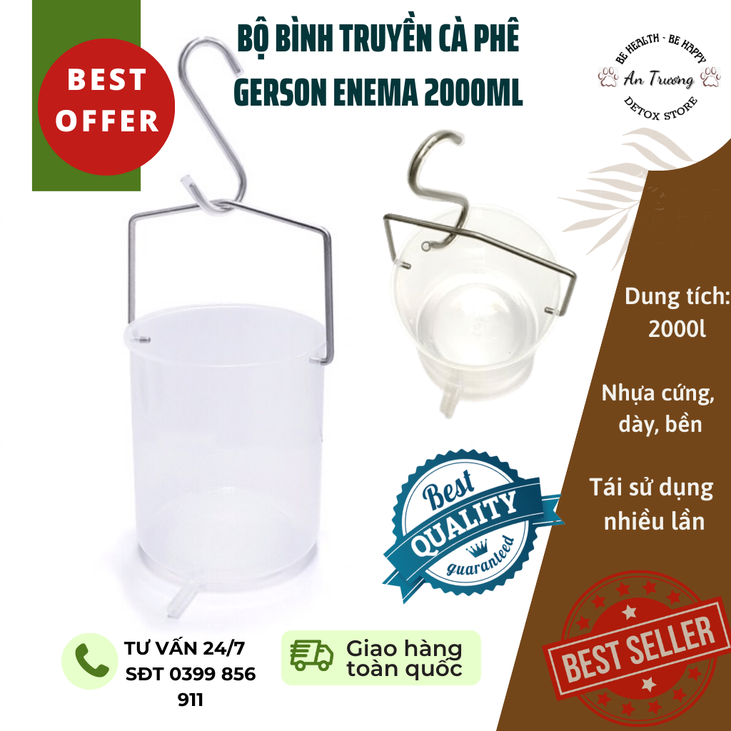 BÌNH CHỨA VietHealthy thải độc đại tràng cà phê Enema