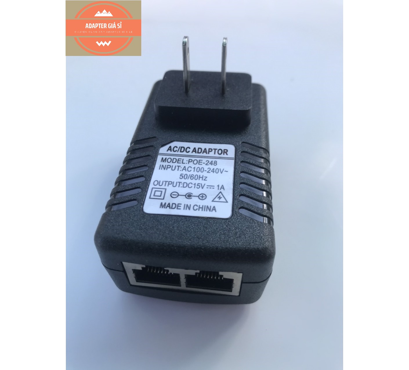 Adapter nguồn 15V 1A POE dùng cho camera IP, modem...