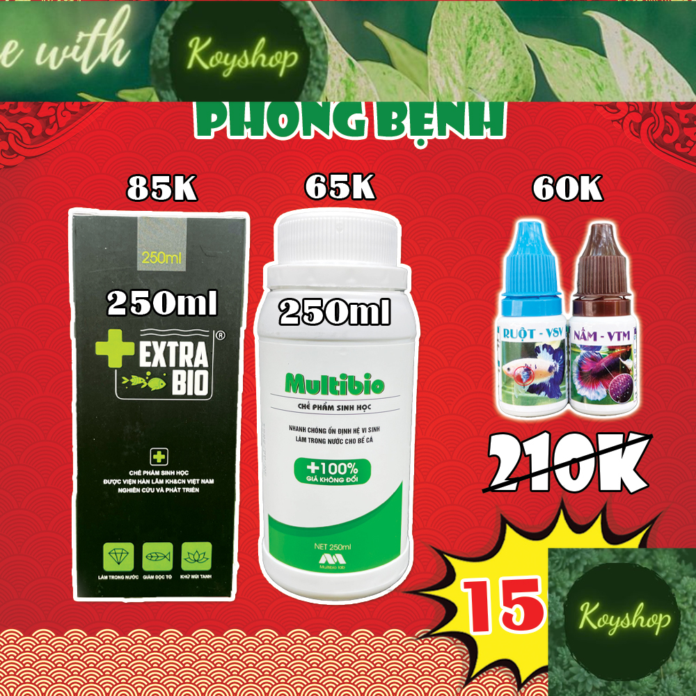 Men vi sinh EXTRA BIO  cao cấp cho hồ cá cảnh thuỷ sinh