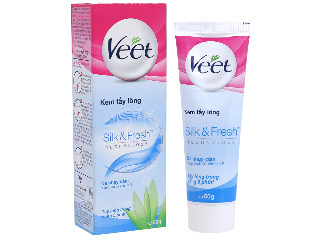 Kem tẩy lông Veet Silk & Fresh dành cho da nhạy cảm 50g