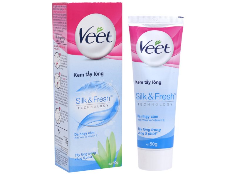 [HCM]Kem tẩy lông Veet Silk & Fresh dành cho da nhạy cảm 50g