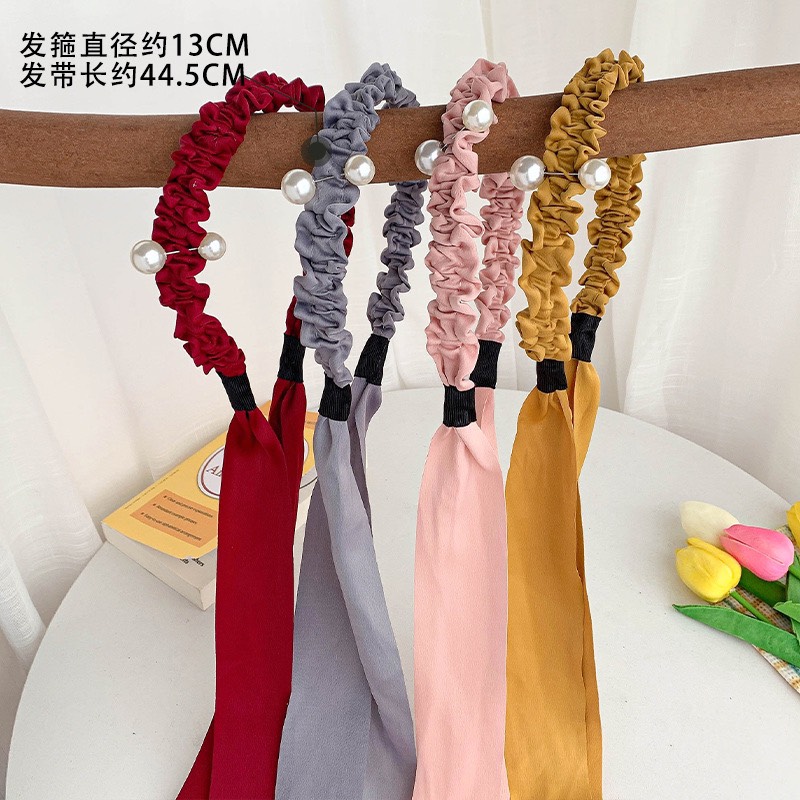 Cài cứng băng đô có dây buộc tóc đúng hạt