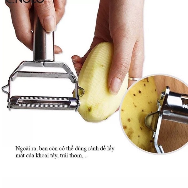 Nạo Rau Củ Inox 2 Đầu