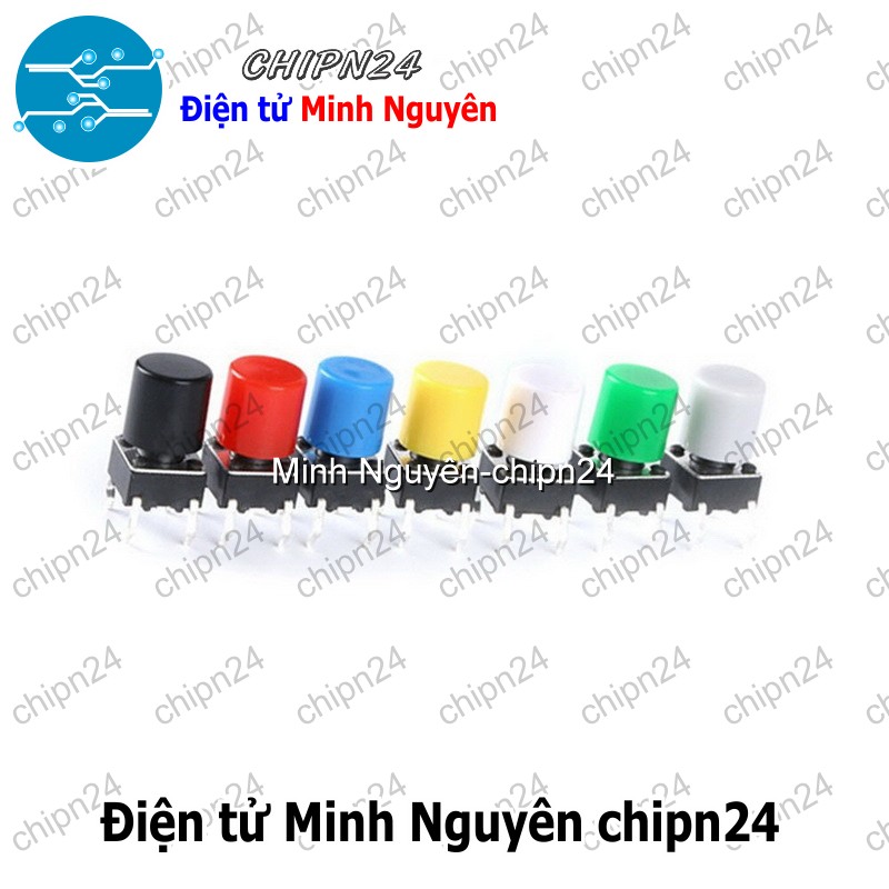 [10 cái] (H60) Nắp chụp nút nhấn vuông 6x6mm (Đỏ/Vàng/Xanh Lá/ Xanh Dương/Trắng/Đen/Xám) - [Chọn Màu] - HHH.00037