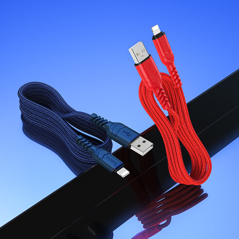 Cáp Sạc Nhanh Hoco U79 2.4A Cổng Lightning Cho Iphone Dài 1.2m