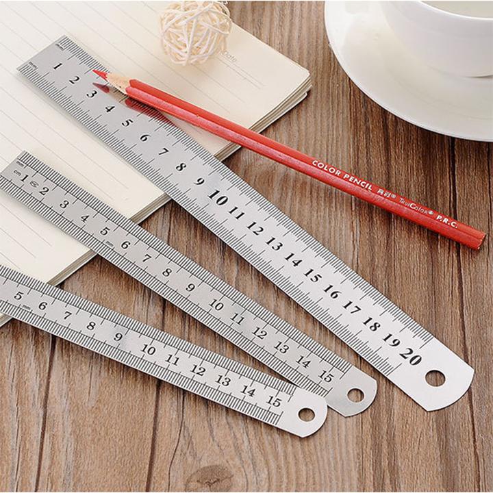 Thước kẻ sắt 15cm - 20cm - 30cm THIỆN PHƯỚC