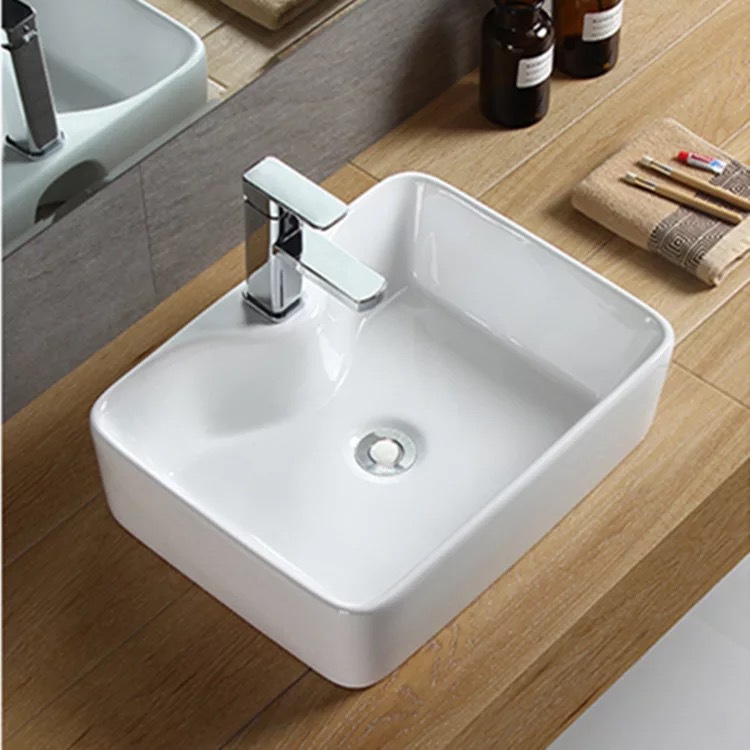 Chậu lavabo vuông cao cấp