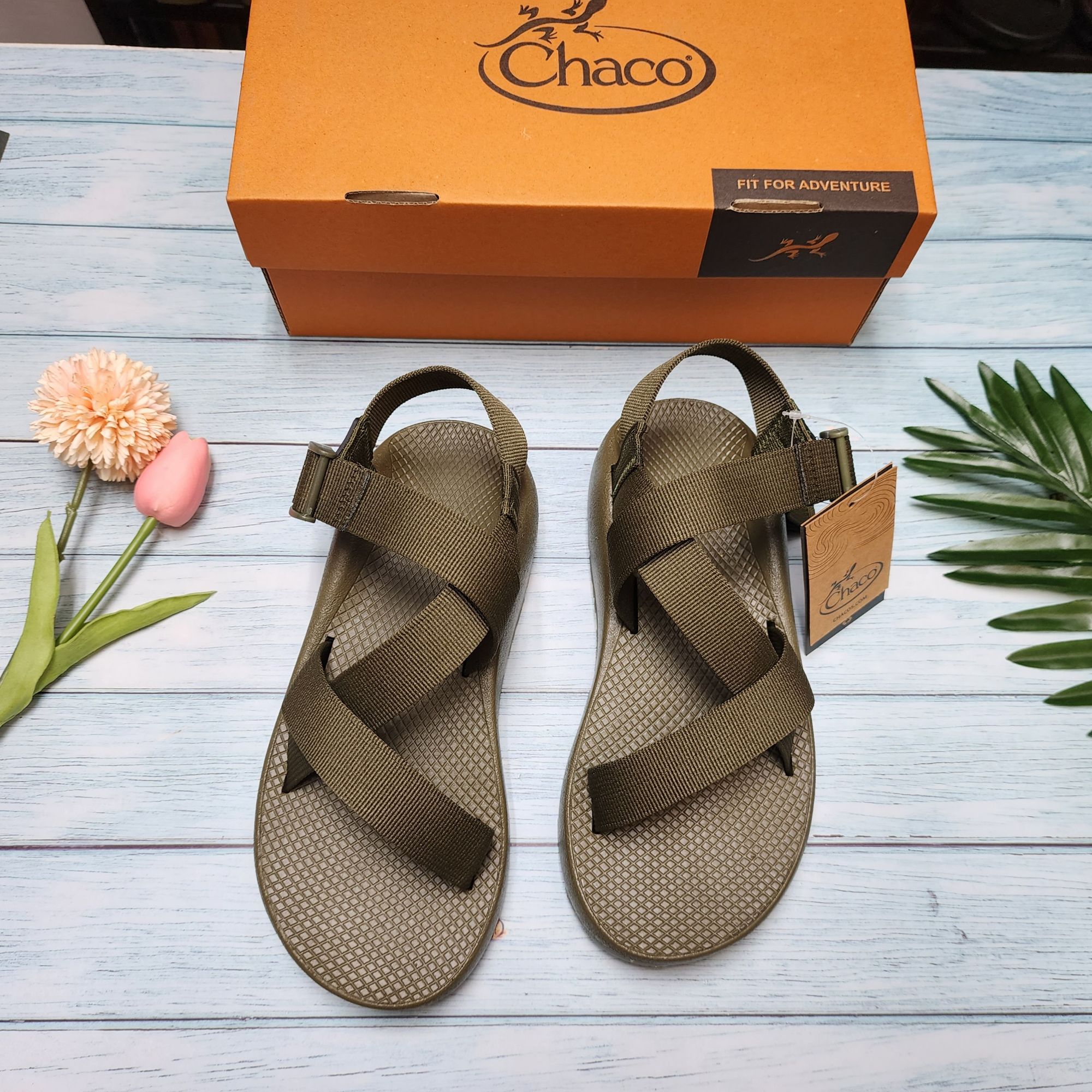 Dép Chaco Đế Thơm mã Xanh Rêu TG21