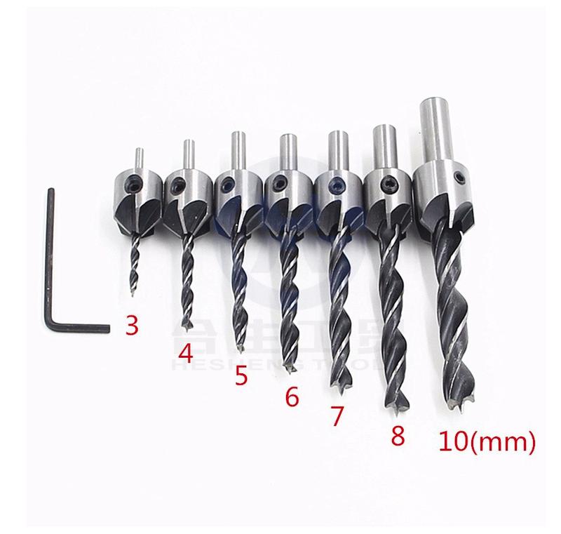 Bộ 7 Mũi Khoan bắt Vít Âm