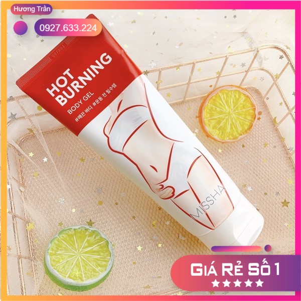 [kem thoa tan mỡ bụng] Kem tan mỡ bụng Missha Hot Burning Hàn Quốc