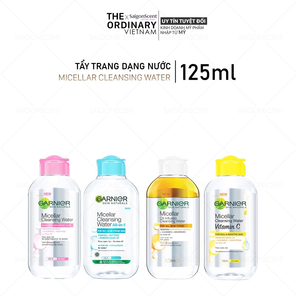 [Phân loại] Tẩy trang sạch sâu Garnier Micellar Cleansing Water (125ml)