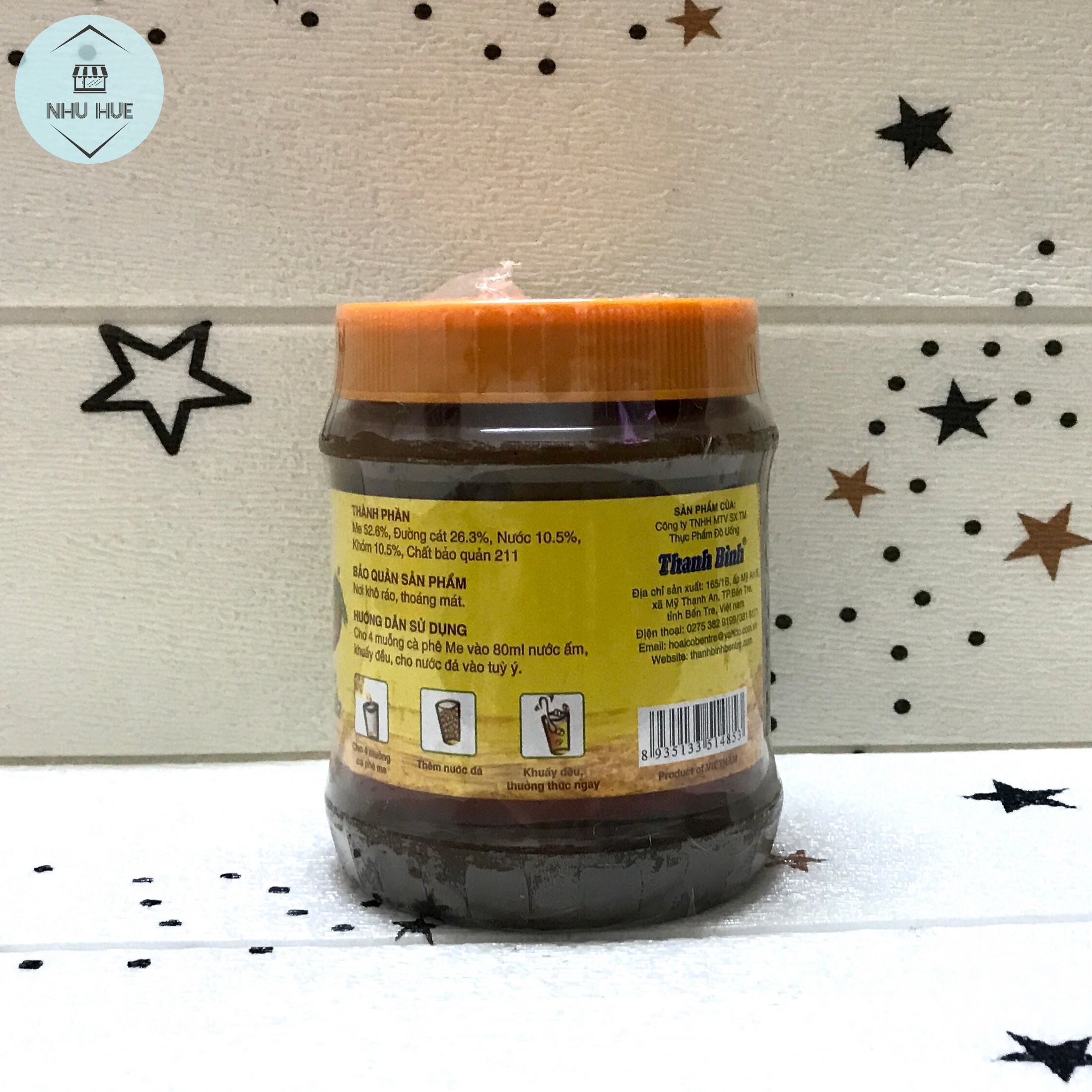 Đá me hạt dẻo Thanh Bình (hũ 900g)