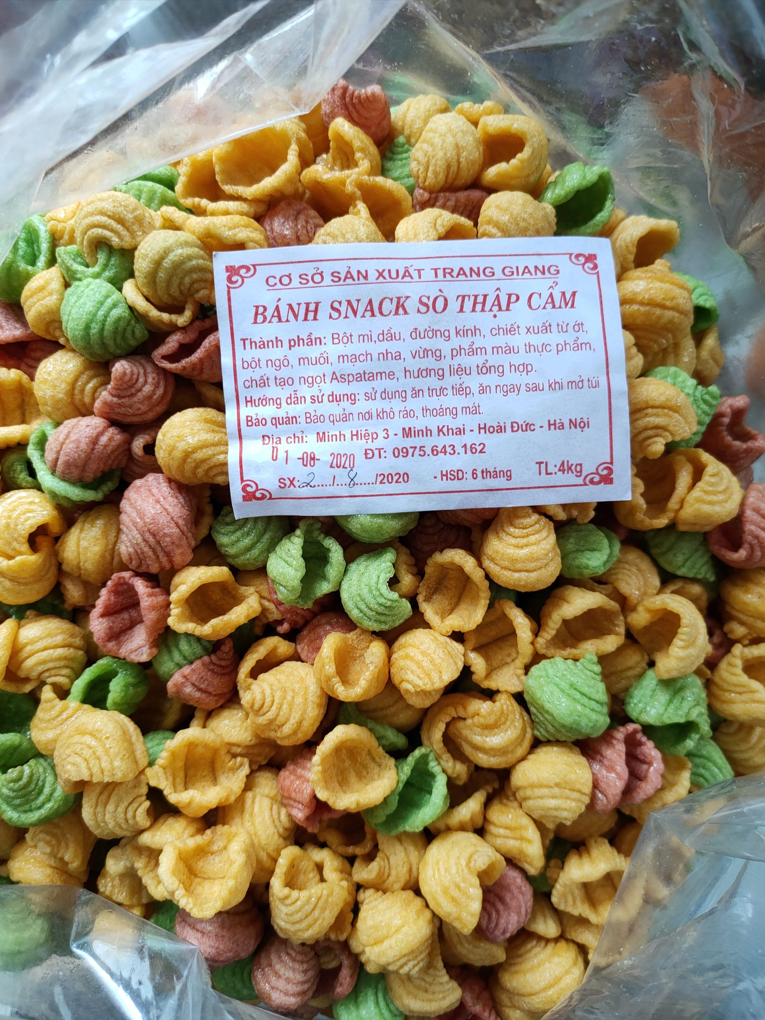 500g Snack sò giòn ngon