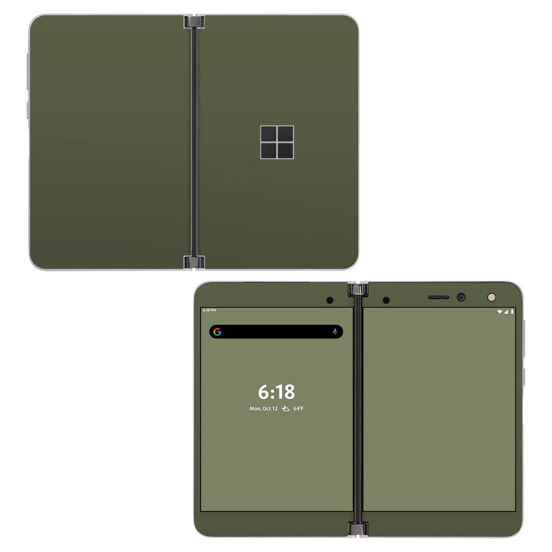 Skin decal dán Surface Duo mẫu Solid State Olive Drab (đã cắt sẵn, dễ dán)