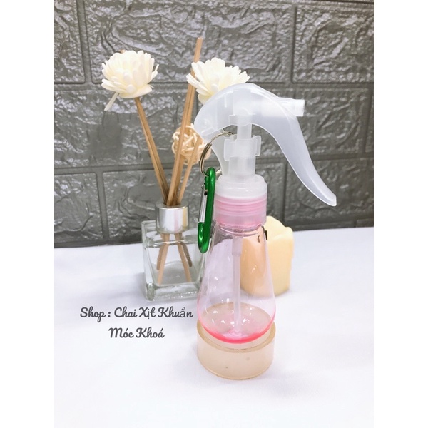 Chai xịt khuẩn mini móc khoá 60ml , bình rỗng đựng cồn - lazano shop