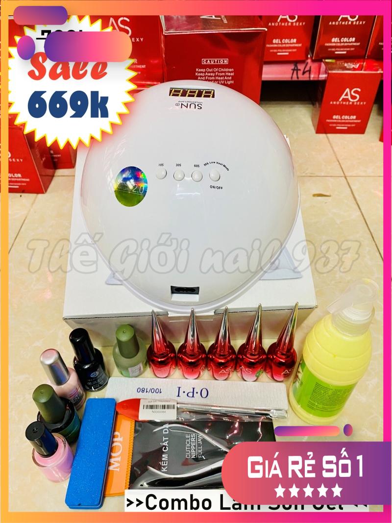 Combo đồ làm nail cơ bản 669k (Combo làm sơn gel cho người mới)