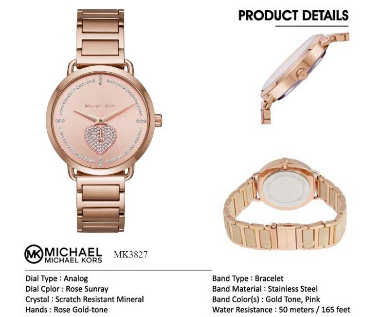 Đồng hồ nữ Michael Kors MK - 3827 GOLD