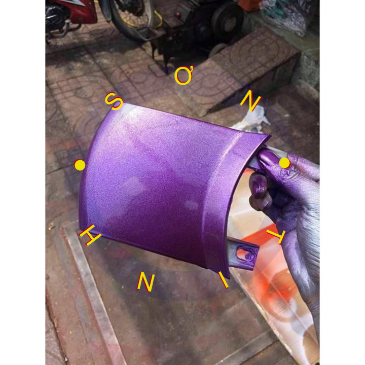 Sơn samurai sơn xịt màu tím ánh kim super violet- màu tím khói metan mã 1142