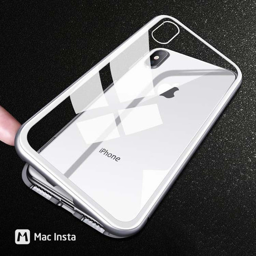 Ốp lưng hít nam châm cường lực 2 mặt dành cho iphone xs max.