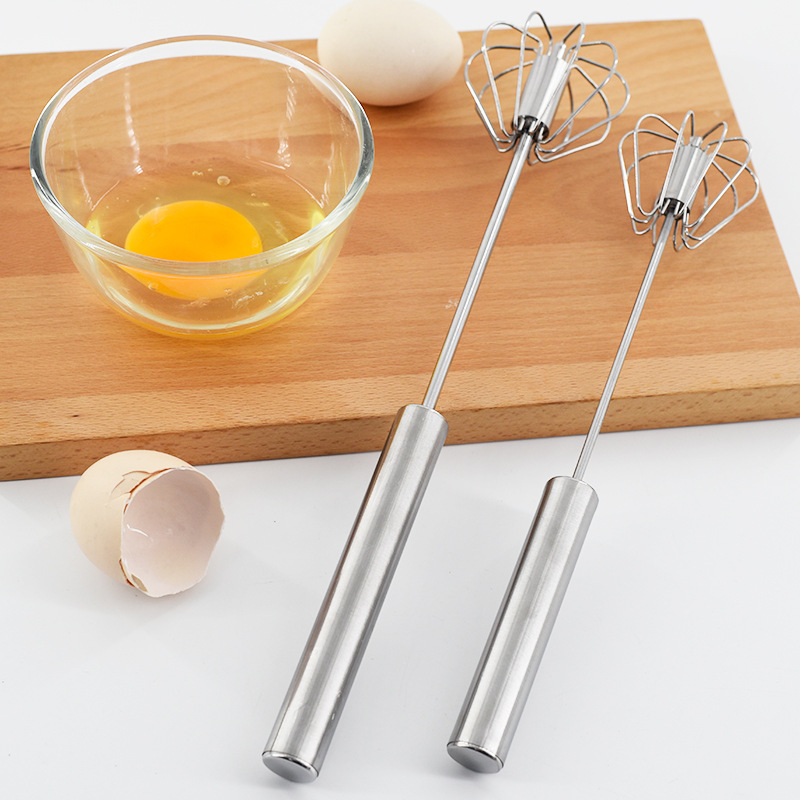 Cây đánh trứng cầm tay inox, Dụng cụ đánh trứng tự động, Dụng cụ đánh trứng bằng tay, Dụng cụ nhà bếp, Dụng cụ đánh sữa, Đồ dùng làm bánh-HAUSE
