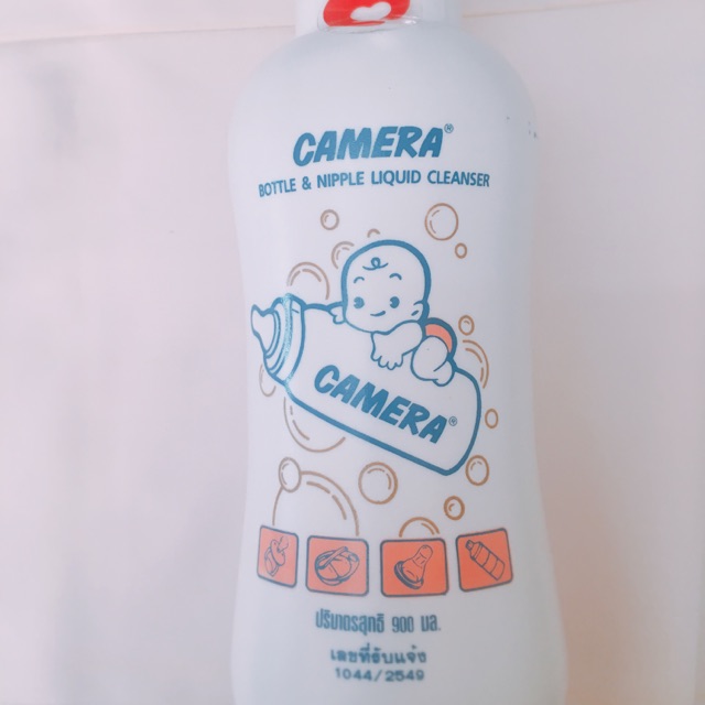 Nước rửa bình sữa và núm vú camera 900ml